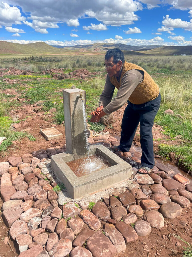 Cuipa Kahuaya Bolivian community member with access to safe water at his home